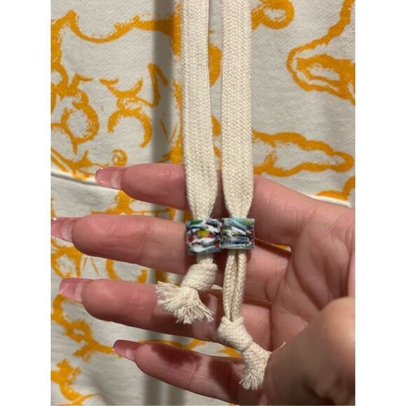 NWOT Wasted Collective Good Times Dragon Cloud Monster Yellow Hoodie SMALL USA - Picture 4 of 11